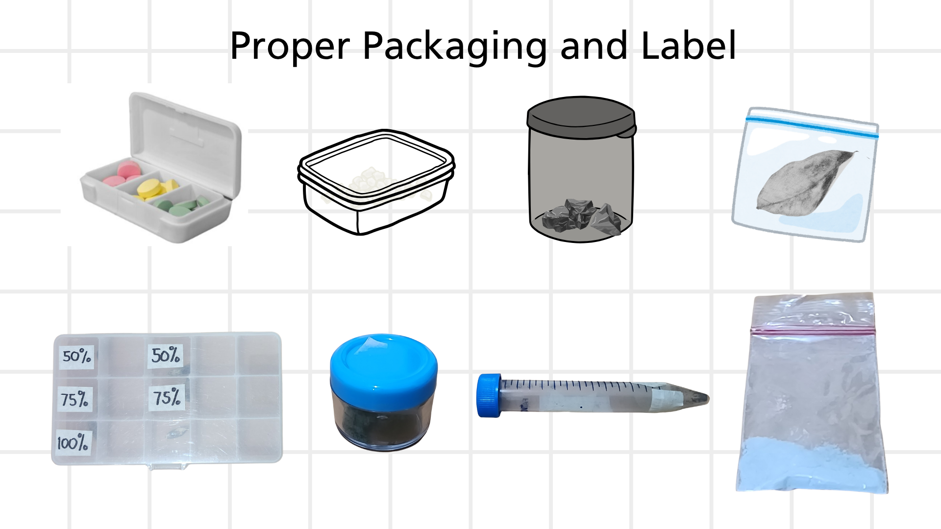 Packaging and labeling of samples